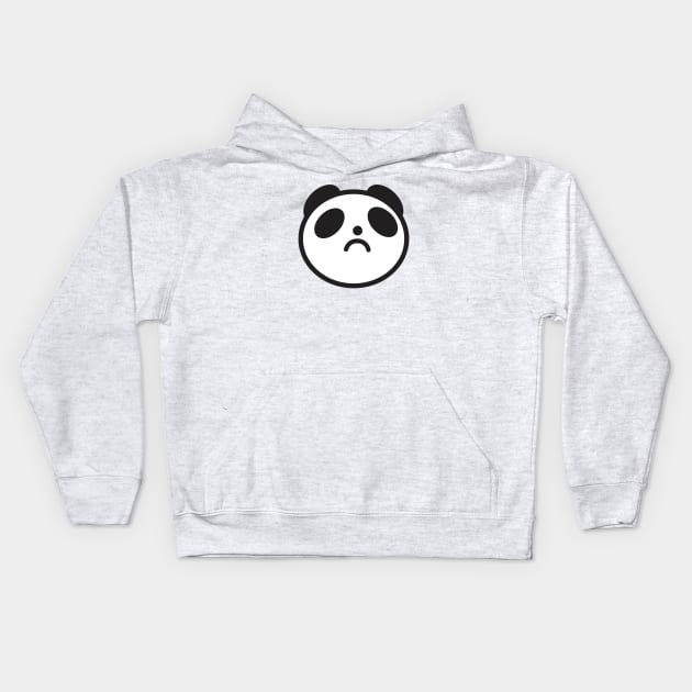 Frowning Panda Kids Hoodie by BIBLIOTEECA